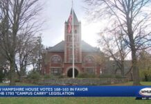 NH House votes 188-165 to pass campus carry legislation