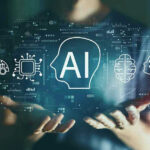 AI Girlfriends EXPLODE—20 Million Hooked Monthly Person holding virtual icons related to artificial intelligence.