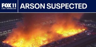 Arson suspected in massive Ontario warehouse fire