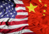 SHOCKING: California Mayor’s Secret Ties to China! United States flag merged with China flag.