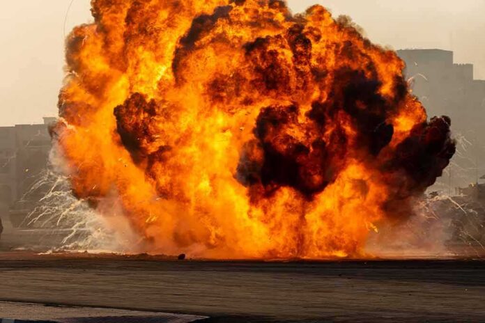 shutterstock_1553348672-4- A large explosion creating a massive fireball and smoke