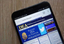 East Coast To Seoul: Massive Drug Bust DEA website open on smartphone screen.