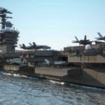 Trump Backs Strikes—Ceasefire In Shambles? Aircraft carrier deck with jet planes.