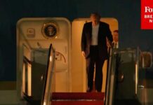 President Trump Arrives At JBA After G7 Meeting, Iran Deal Signing