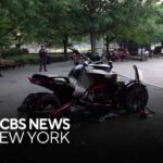 Mystery Motorcycle Rider Wrecks Central Park 10 injured after 3-wheel motorcycle strikes pedestrians in Brooklyn Park