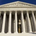 Antifa Terror Plot Yields 450-Year Hammer Facade of the Supreme Court building featuring tall columns and intricate carvings