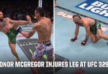 Dana White Calls It—Doctors Haven’t Conor McGregor injures his knee vs. Max Holloway at UFC 329 | ESPN MMA