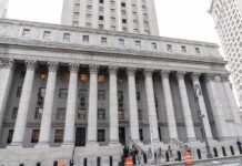Marshals Snatch Tate Bros — 59 Charges United States courthouse with grand neoclassical columns