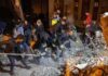 7.1 Quake Chaos—Workers Vanish, Race Against Time Rescue workers search through rubble at night