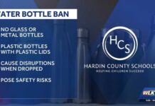 School Crackdown: Metal Bottles Out Hardin County Schools bans glass, metal water bottles this year