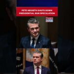 Pete Hegseth Dismisses 2028 Presidential Speculation, Prioritises Defense Ministry | Watch #shorts