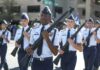 Marine Recruit Dies — ‘Routine’ Test Turns Fatal cadets marching in formation with rifles