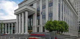 Colorado Supreme Court building with columns and steps