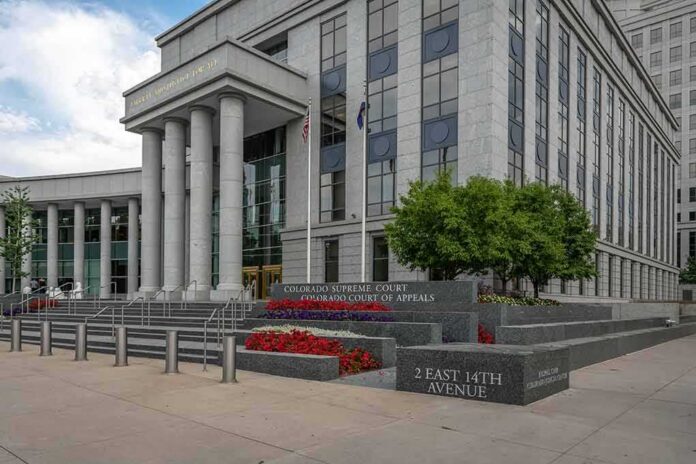 Colorado Supreme Court building with columns and steps