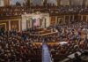 Fauci Showdown: Apologize Or Explain? Legislative chamber filled with attendees during a formal address
