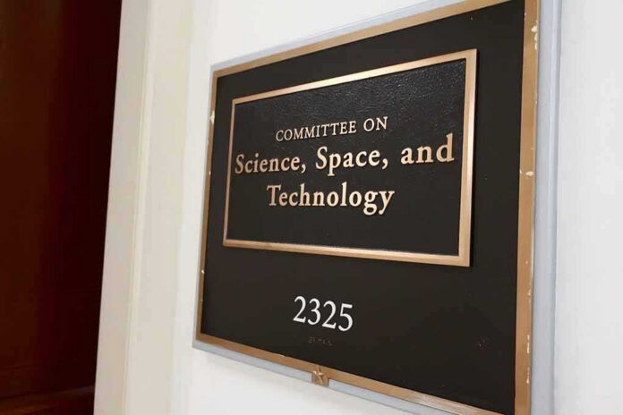 shutterstock_1383280907 Office sign for a committee on science, space, and technology