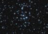 Star cluster against a dark night sky