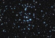 Youngest Planet Ever – Rules Just Changed Star cluster against a dark night sky
