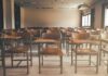Bend Classroom Chaos – Hero Dad Interviewed Empty classroom with rows of wooden desks and chairs