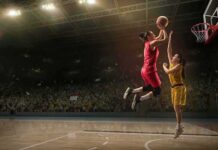 Hat Sparks Firestorm at Mizzou Two women playing basketball; Michelle Jenneke is not visible