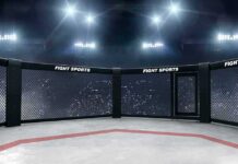 Mayweather’s $550M Vanish – Who Took It? Empty MMA octagon under bright arena lights