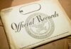 Official records envelope with U.S. Department of Defense seal