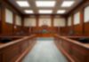 Blindside Release Ignites Indiana Fury Empty courtroom with wooden benches and judge's bench